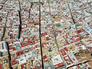 Street: Streets and rooftops in the town of Cádiz
