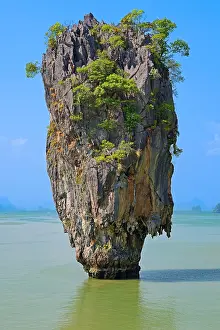Steep: Striking rock formation on Khao Phing Kan Island