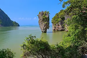 Steep: Striking rock formation on Khao Phing Kan Island