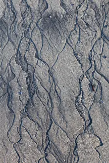 Abstracts: Structure Sand Iceland Sand at beach Snaefellsnes, Icel