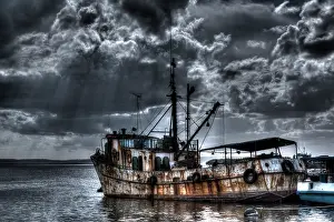 Stylized: Stylized grungy treatment on old fishing