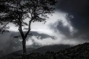 Storm: Stylized vista, Blue Ridge Parkway, Smoky Mountains, USA