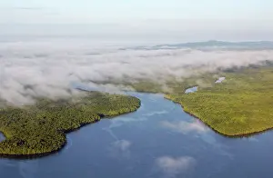 Sulu: Sulu Sea and rainforest on shore near Sandakan