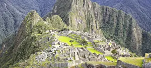Settlement: The summit of Huayna Picchu overlooking the site