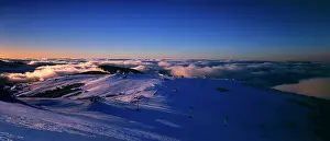 Buller: Summit of Mount Buller in winter. Mount Buller