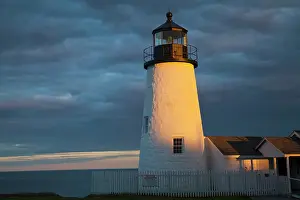 Breaks: Sun breaks through the clouds at Pemaquid