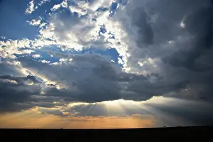Rays: Sunbeams streaming through clouds, Masai