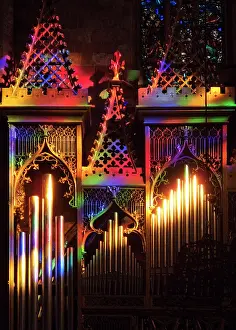 Majorca: Sunlight that shines through the stained-glass