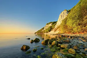 Jasmund: Sunrise at the Baltic Sea, chalk cliffs in the morning