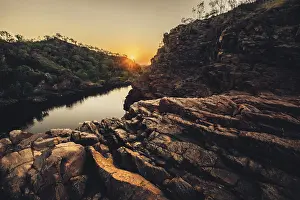 Australias: Sunrise Edith Falls in northern Australia