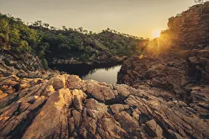 Waterfalls: Sunrise Edith Falls in northern Australia