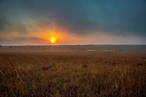 Flint: Sunrise in the Flint Hills of Kansas