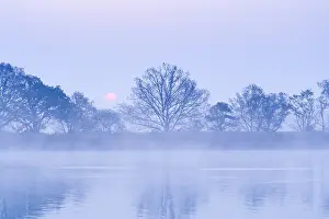 Broads: Sunrise over Hickling Broad - Norfolk UK