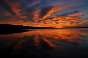 Bodies: Sunrise, Pewaukee Lake, Wisconsin, USA, North America