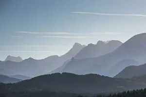 Sergio Arias: Sunrise with Pyrenees in background Navarra, Spain