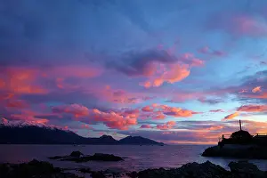 Kaikoura: Sunrise over Seaward Kaikoura Ranges, Kaikoura