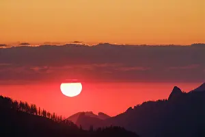 Mangfall: Sunrise at Sudelfeld, near Bayrischzell, Mangfall