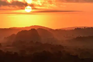 Tobacco: Sunrise above Vinales Valley, Cuba