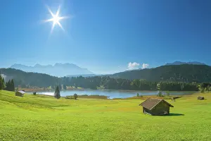 Foothills: Sunrise at Wagenbrachsee, Geroldsee, Gerold, Klais