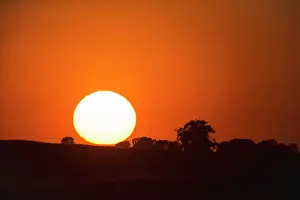 Atmosheric: Sunset - with atmosheric haze caused by dust Castro