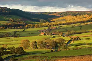 Moors: Sunset over Bransdale, North York Moors National