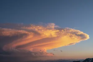 Basin: Sunset cloud over the Arapaho National Forest, Colorado