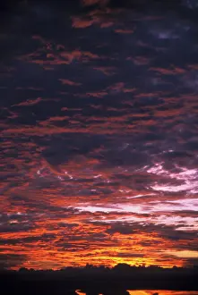 Mystery: Sunset over clouds