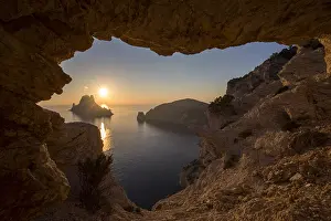 Seaside: Sunset on Es Vedra island, Baleares Island, Spain