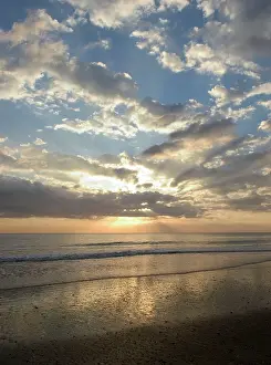 Spains: SUNSET - evening light over Spain's Atlantic coastline