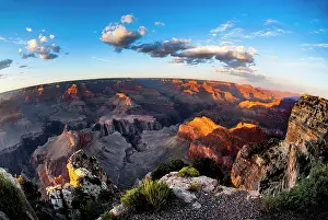 Grand: Sunset, evening mood, Hopi Point, Grand Canyon National