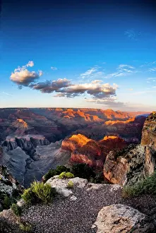Grand: Sunset, evening mood, Hopi Point, Grand Canyon National
