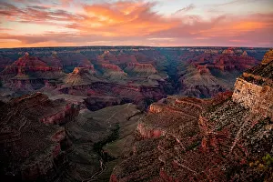 Angel: Sunset over the Grand Canyon, Bright Angel Trailhead