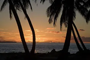 Keeling: Sunset, Home Island, Cocos (Keeling) Islands, Indian