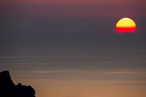 Landform: Sunset, Ibiza, Baleares Islands, Spain