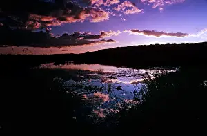 Inle: Sunset on Inle Lake Myanmar / Burma