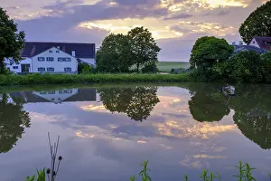 Sun Sets: Sunset at Karlsgraben or Fossa Carolina in Graben near Treuchtlingen