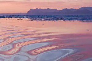 Conserving: Sunset, Kong Oscar Fjord, East Coast of