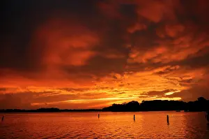 Belle: Sunset, Lac La Belle, Wisconsin, USA, North America