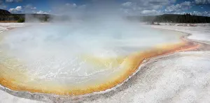 Colorfull: Sunset Lake hot water pool