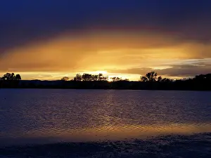 240717: sunset, Neusiedler See, Austria