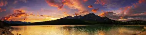 Jasper: Sunset at Patricia Lake, Jasper National Park, Alberta