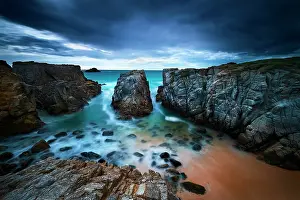 Conservatory: Sunset at Port Bara on the wild coast of Quiberon