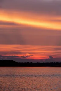 Manaus: Sunset. Rio Negro, Amazon river basin, Manaus