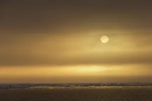 Floes: Sunset over seascape