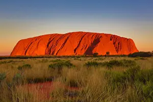 Sunsets: Sunset at Uluru, Ayers Rock, Uluru-Kata Tjuta National