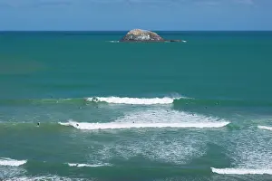 Surfer: Surfers - a bunch of surfers waiting for the perfect