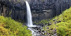 Environmentalism: Svartifoss (Black Fall), a 20m waterfall