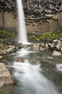 Svartifoss: Svartifoss waterfall close up