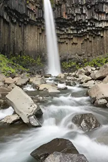 Svartifoss: Svartifoss waterfall close up