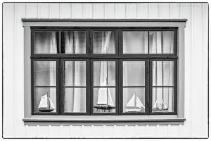 Bohuslan: Sweden, Bohuslan, Fjallbacka, village house detail